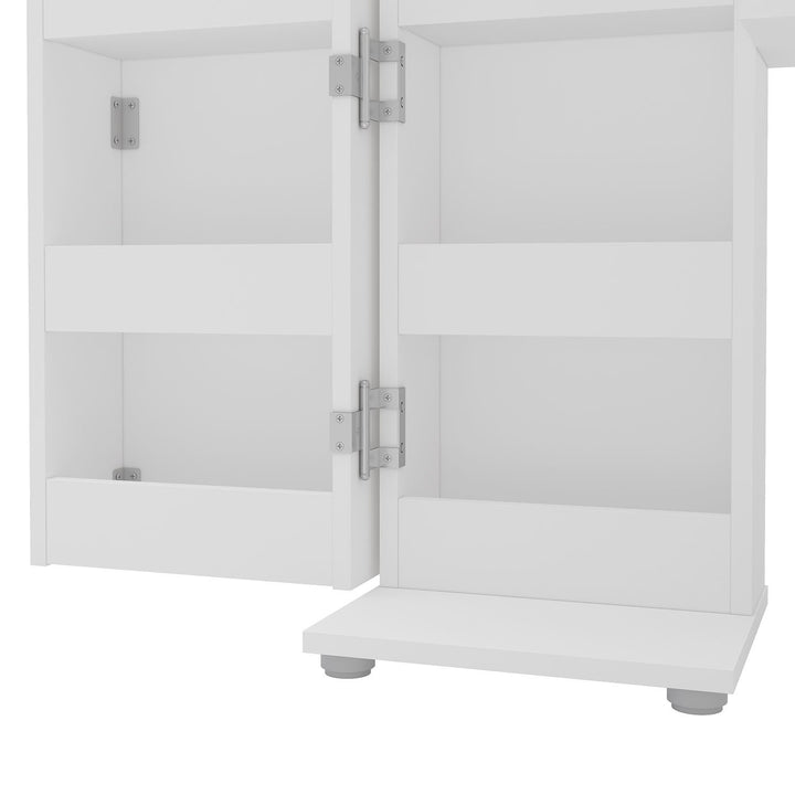 Birlea Olivia Corner Dressing Table With Storage (Self Assembly) (DHD)