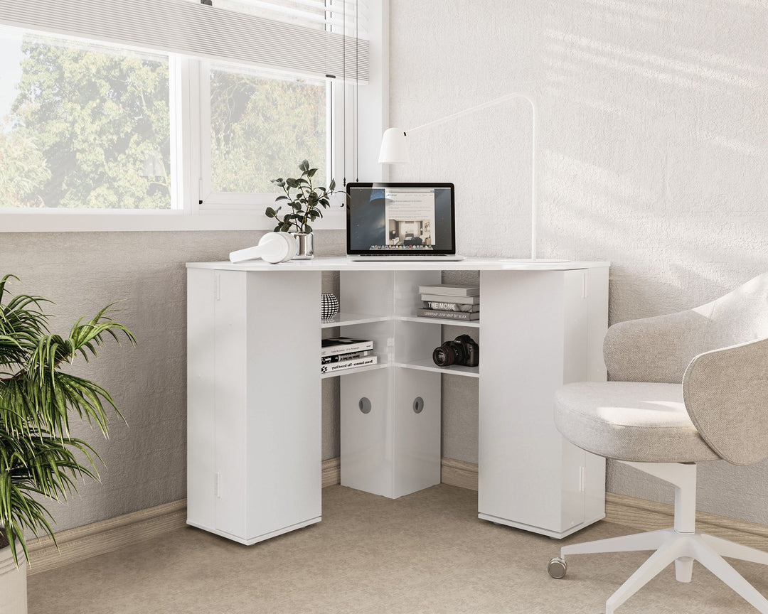 Birlea Olivia Corner Dressing Table With Storage (Self Assembly) (DHD)