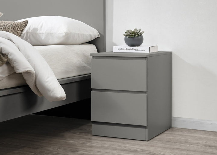 Birlea Oslo 2 Drawer Bedside (Self Assembly) (DHD)