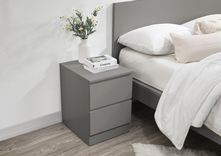 Birlea Oslo 2 Drawer Bedside (Self Assembly) (DHD)
