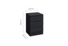 Birlea Oslo 3 Drawer Bedside (Self Assembly) (DHD)