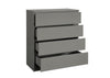 Birlea Oslo 4 Drawer Chest (Self Assembly) (DHD)