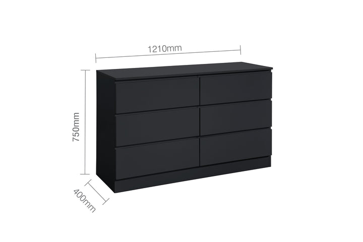 Birlea Oslo 6 Drawer Chest (Self Assembly) (DHD)