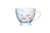KitchenCraft China Blue Birds Footed Mug