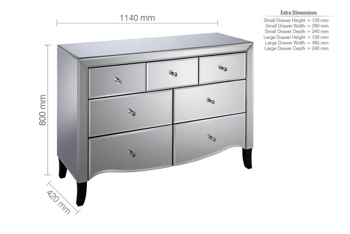 Birlea Palermo 3 Over 4 Chest (DHD)