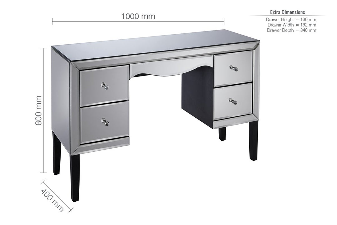 Birlea Palermo 4 Drawer Dressing Table (DHD)