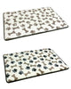 Paw Prints and Dog Bones Design Microplush Memory Foam Pet Mats