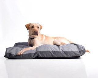 Grey heavy duty dog bed for large dogs