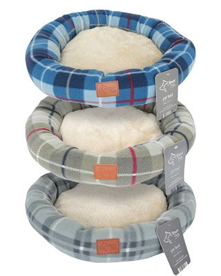 Super soft round dog bed