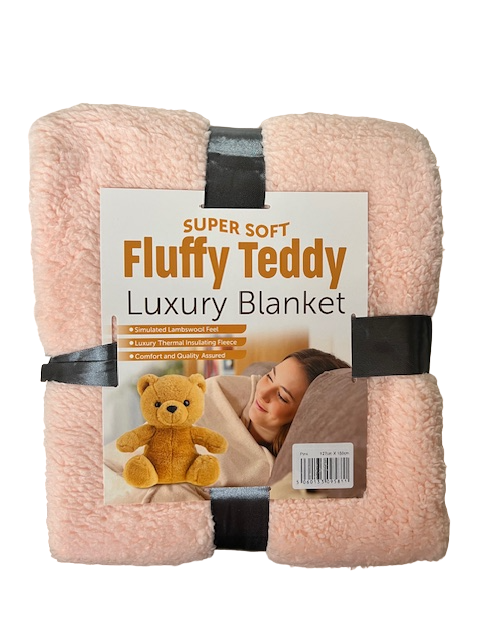 Teddy Fleece Blanket 127 x 150cm