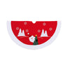 Premier 90cm Red Santa Tree Skirt with Tinsel