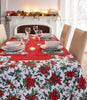Poinsettia Trail Tablecloth Round 70in 180cm