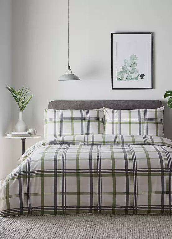 Prague Duvet Cover Set Green Double