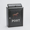 Arboria Wall Mounted Cast Iron Mailbox Horse Design