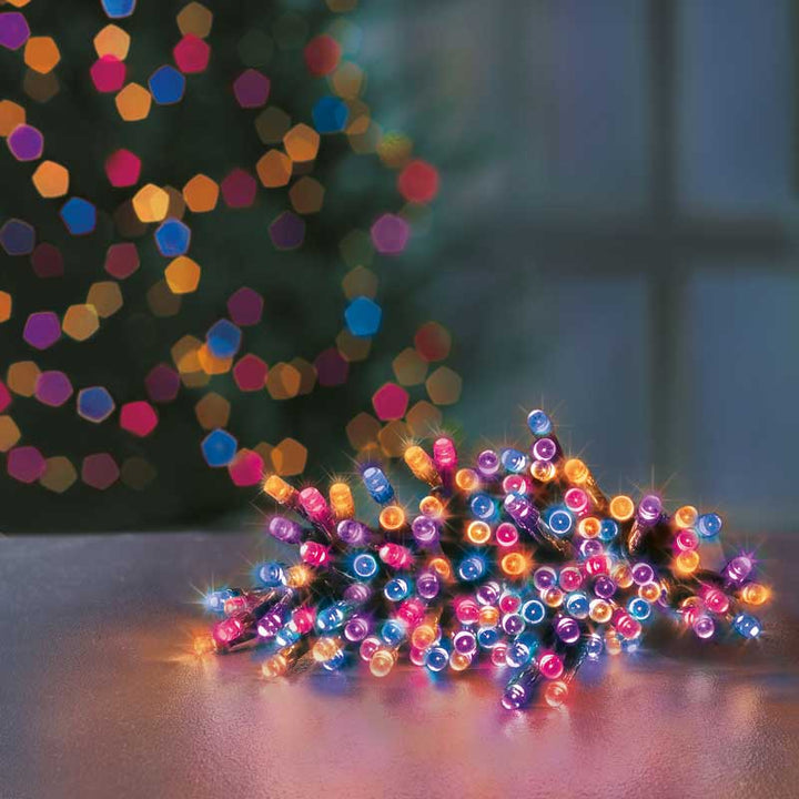 Premier 100 Multi-Action Battery Operated Time Lights Rainbow