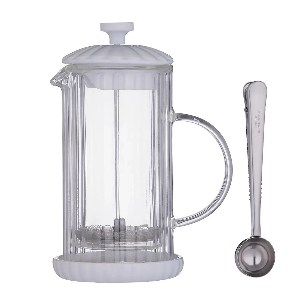 Luxe Cafetiere/French Press White 350ml