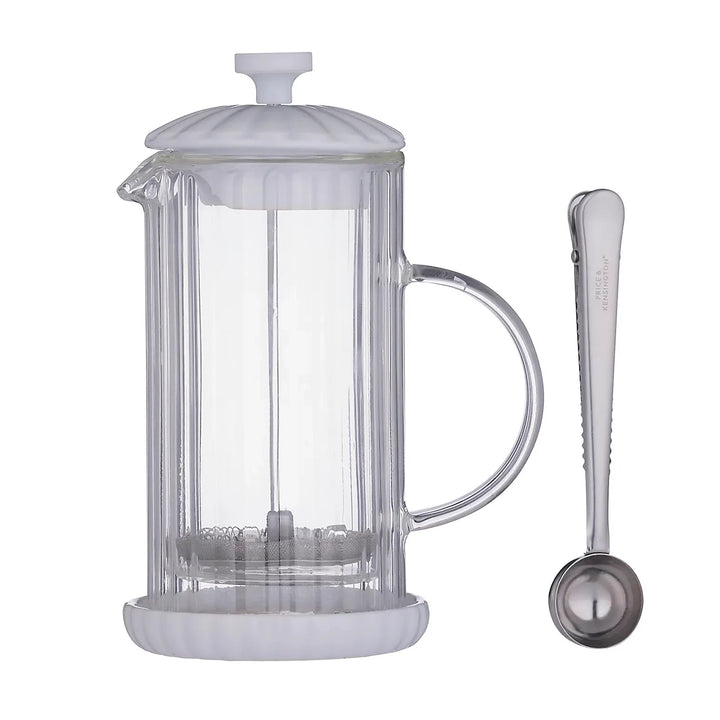 Luxe Cafetiere/French Press White 350ml