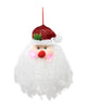 Light-Up Tinsel Santa Face with Long Beard 50cm