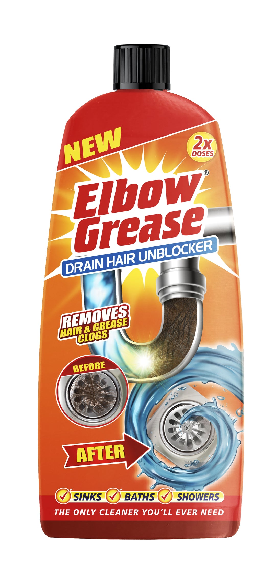 Elbow Grease Drain Hair Unblocker 600ml