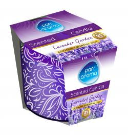 Printed Glass Candle - Lavender Garden