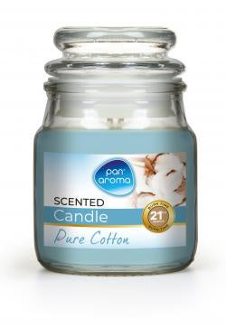 Small Jar Candle With Lid - Pure Cotton