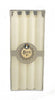 Waxworks Set Of 4 8'' Straight Candles - White