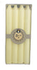 Waxworks Set Of 4 8'' Straight Candles - Ivory