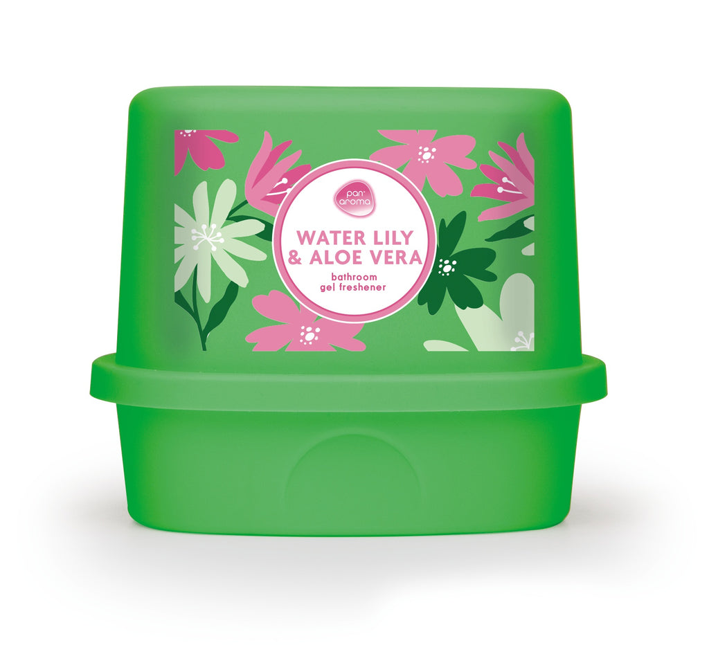 Pan Aroma Bathroom Gel Air Freshener 150g-water Lily & Aloe