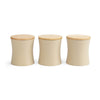 Salter Malmo 3 Piece Tea Coffee Sugar Canister Set Beige