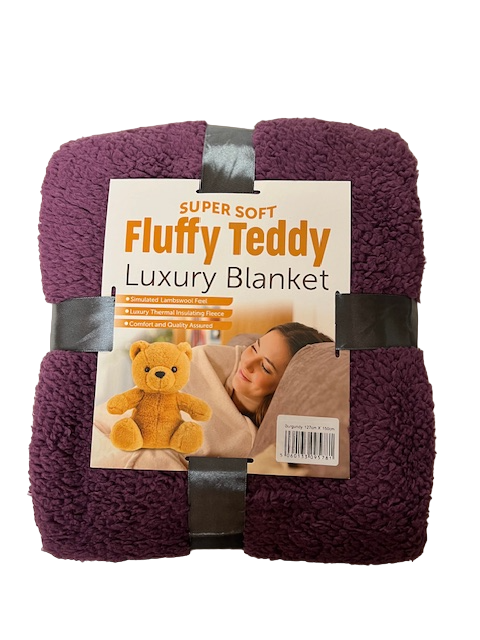 Teddy Fleece Blanket 127 x 150cm