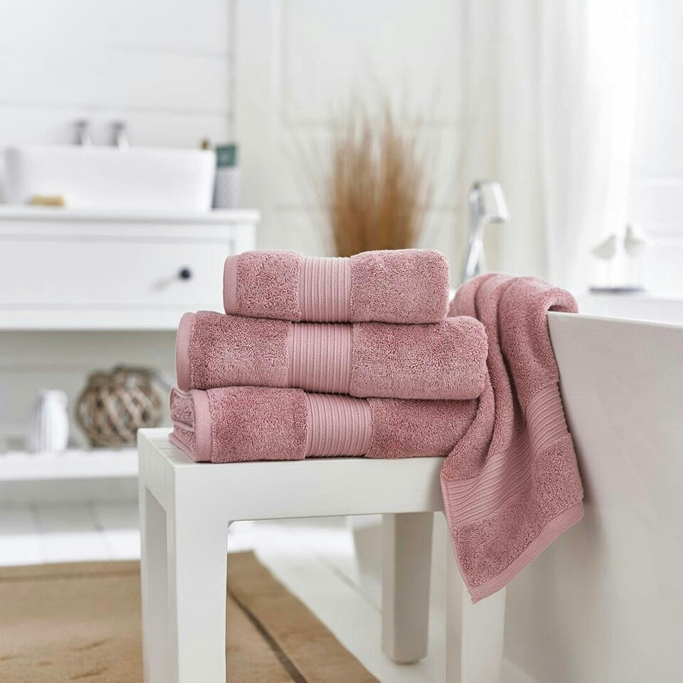 Bliss Pima 650gsm Supersoft Fluffy Cotton Towel Pink
