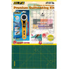 Premium Quilt Making Kit - Cutting Mat, Rotary Cutter & Ruler