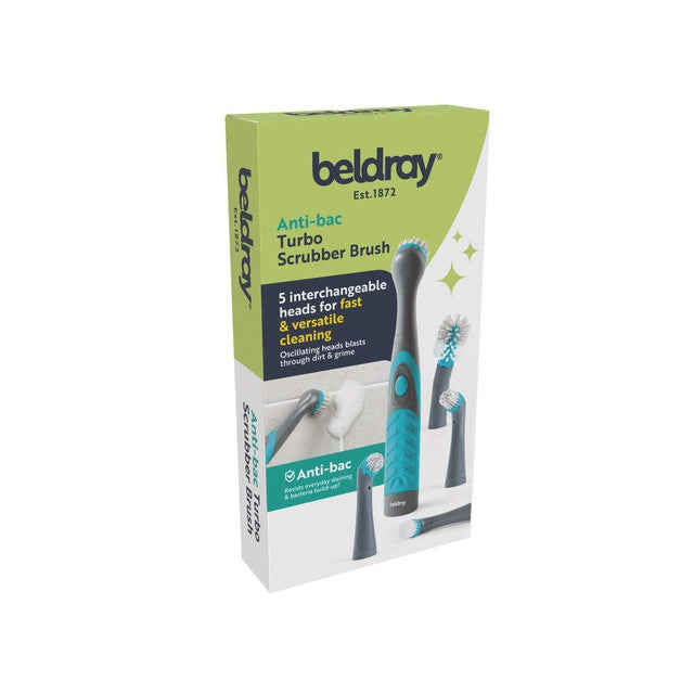 Beldray Antibac Turbo Scrubbing Brush – Multi-Head