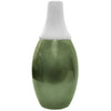 Rammento 30cm Ceramic Vase - White/Green