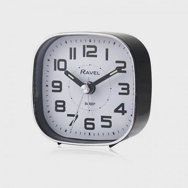 Ravel Petite Quartz Alarm Clock Black