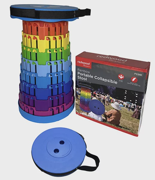 Portable Folding Stool - Rainbow