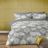 Retro Scandi Duvet Cover Set Double Grey
