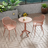 Rimini - 3 Piece Garden Bistro Table & 2 x Armchair Set Outdoor Grade, Terracotta (Self Assembly) (DHD) Image 1