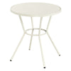 Round Bistro Table UV Plastic Top And Metal Legs White (Self Assembly) (DHD) Image 1