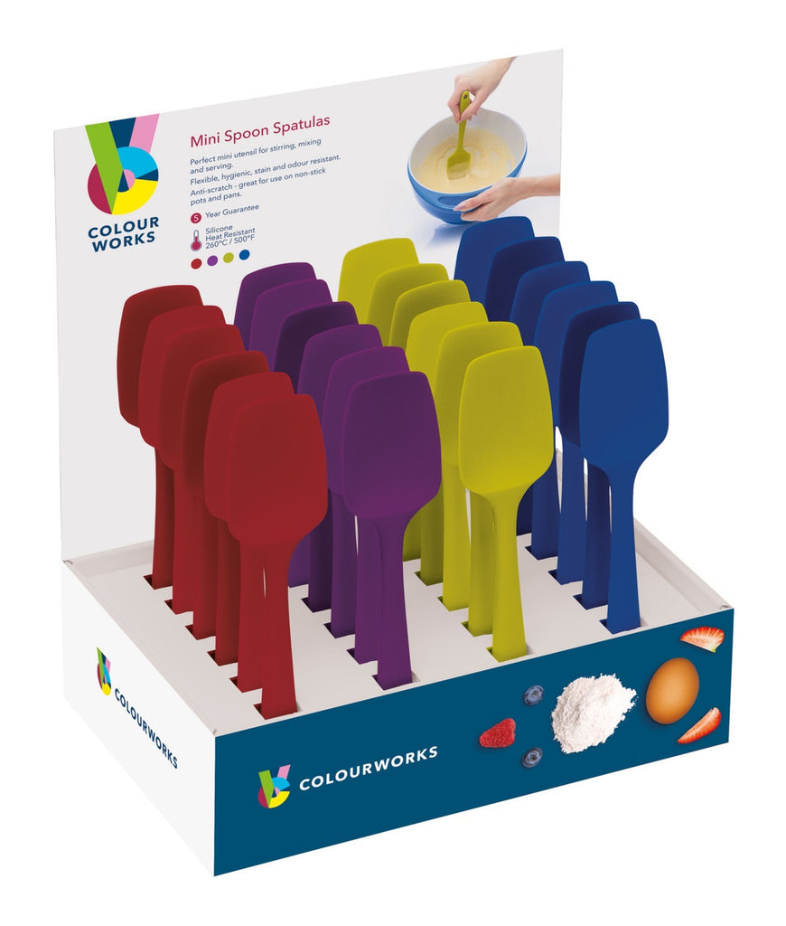 Colourworks  Assorted Coloured Mini Spoon Spatula