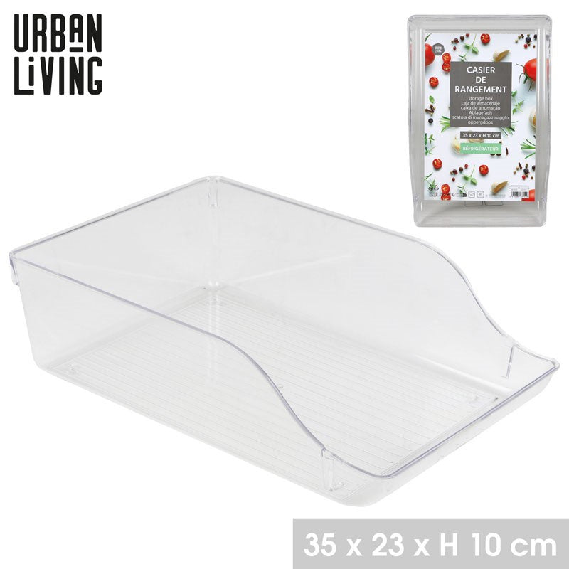 Urban Living Transparent Fridge Organizer Box 35X23XH10CM