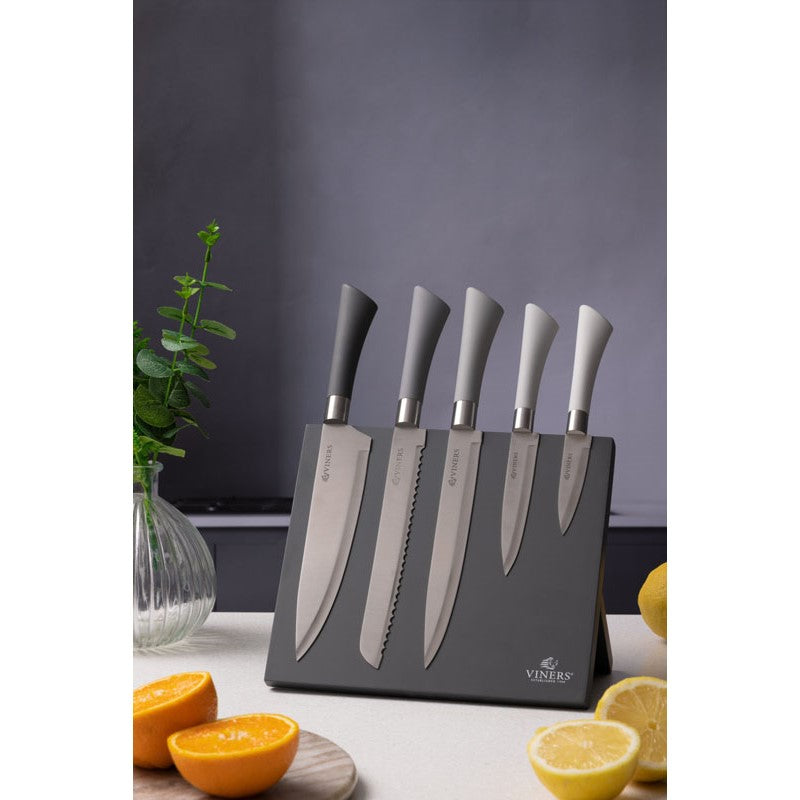 Viners Mono Mix 6 piece knife block set