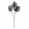 25cm Frosted Cone X 6 Decoration Pick