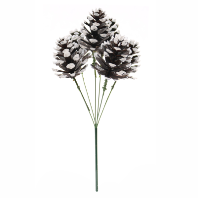 25cm Frosted Cone X 6 Decoration Pick