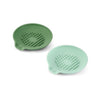 KitchenCraft Silicone Spoon Rests with Raised Grips, Light and Dark Green