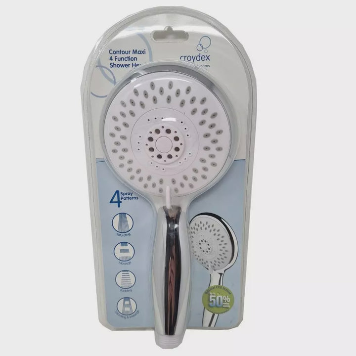 Croydex Contour Maxi Four Function Shower Handset