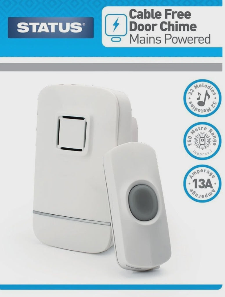 Status Door Chime Cable Free Plug In
