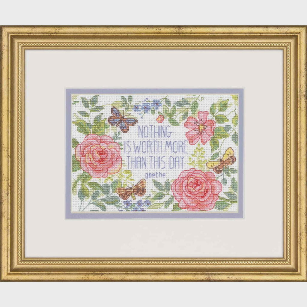 Counted Cross Stitch Kit: This Day Verse