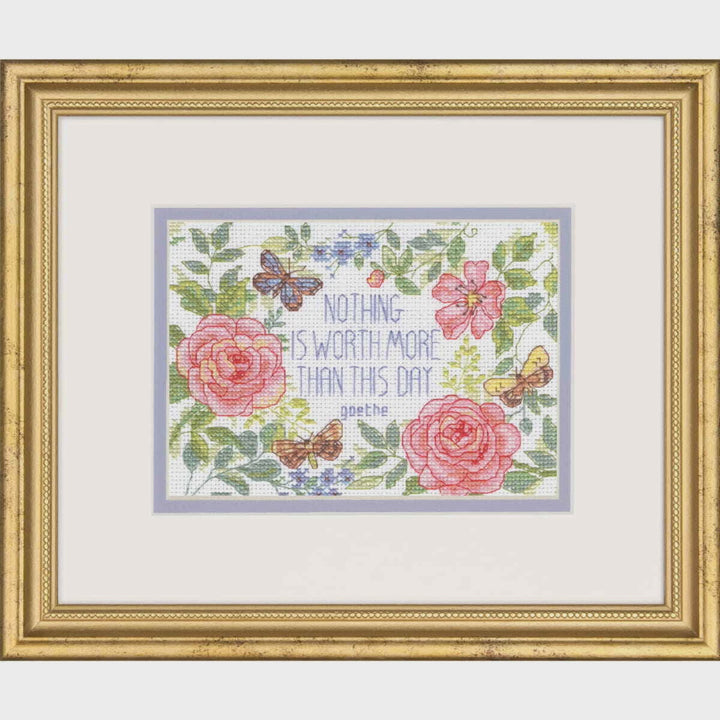 Counted Cross Stitch Kit: This Day Verse