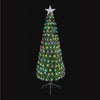 Premier 1.5m  Fibre Optic Artificial Xmas Tree With Colour Change Ball Decorations